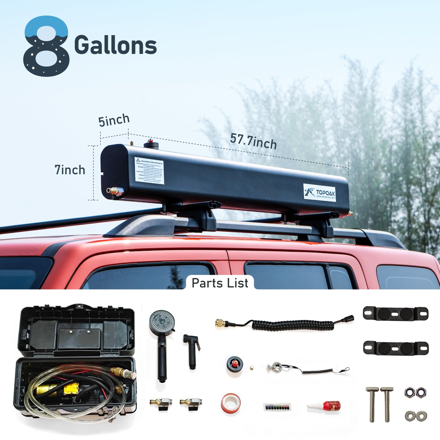 Roof Rack Water Tank - TOPOAK