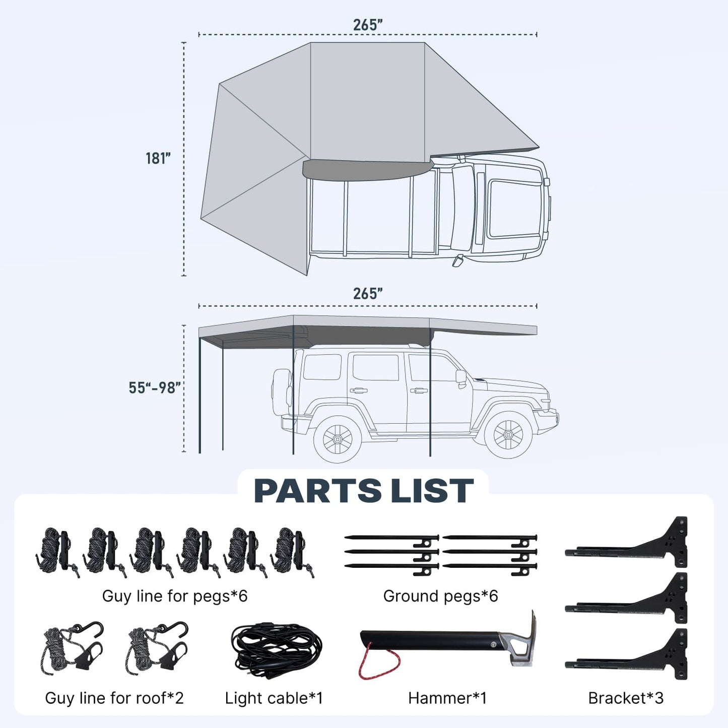 270-degree Awning - TOPOAK