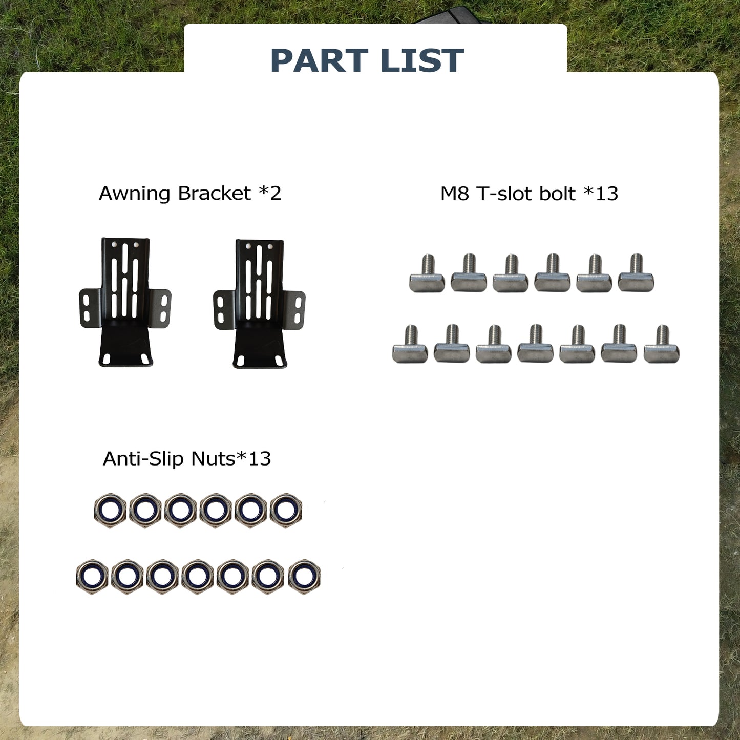 270 - degree Awning Brackets (1 pair) - TOPOAK