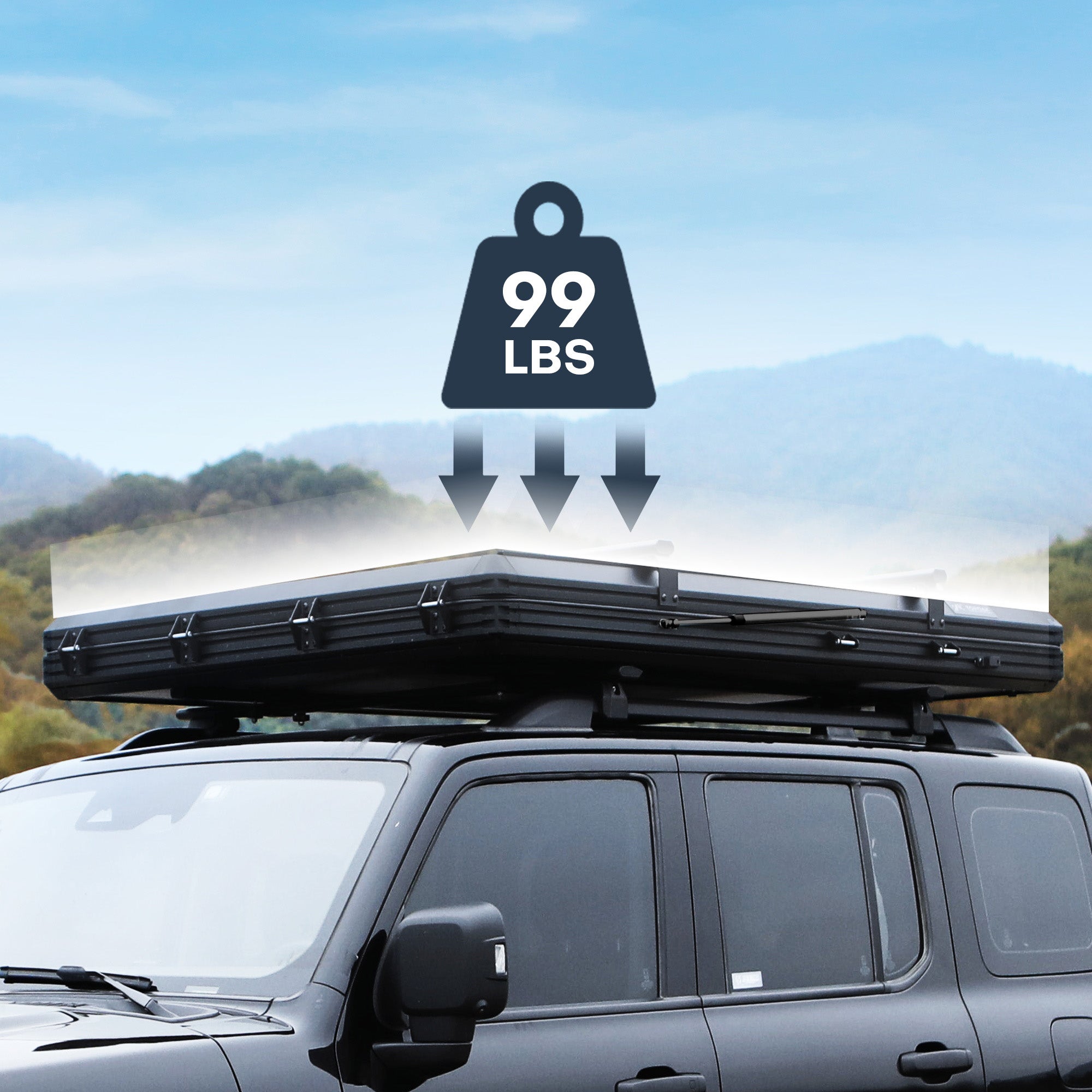 FEKETE ドットロンT TOPOAK Galaxy Pro | Roof Tent with Full Cover Rainfly