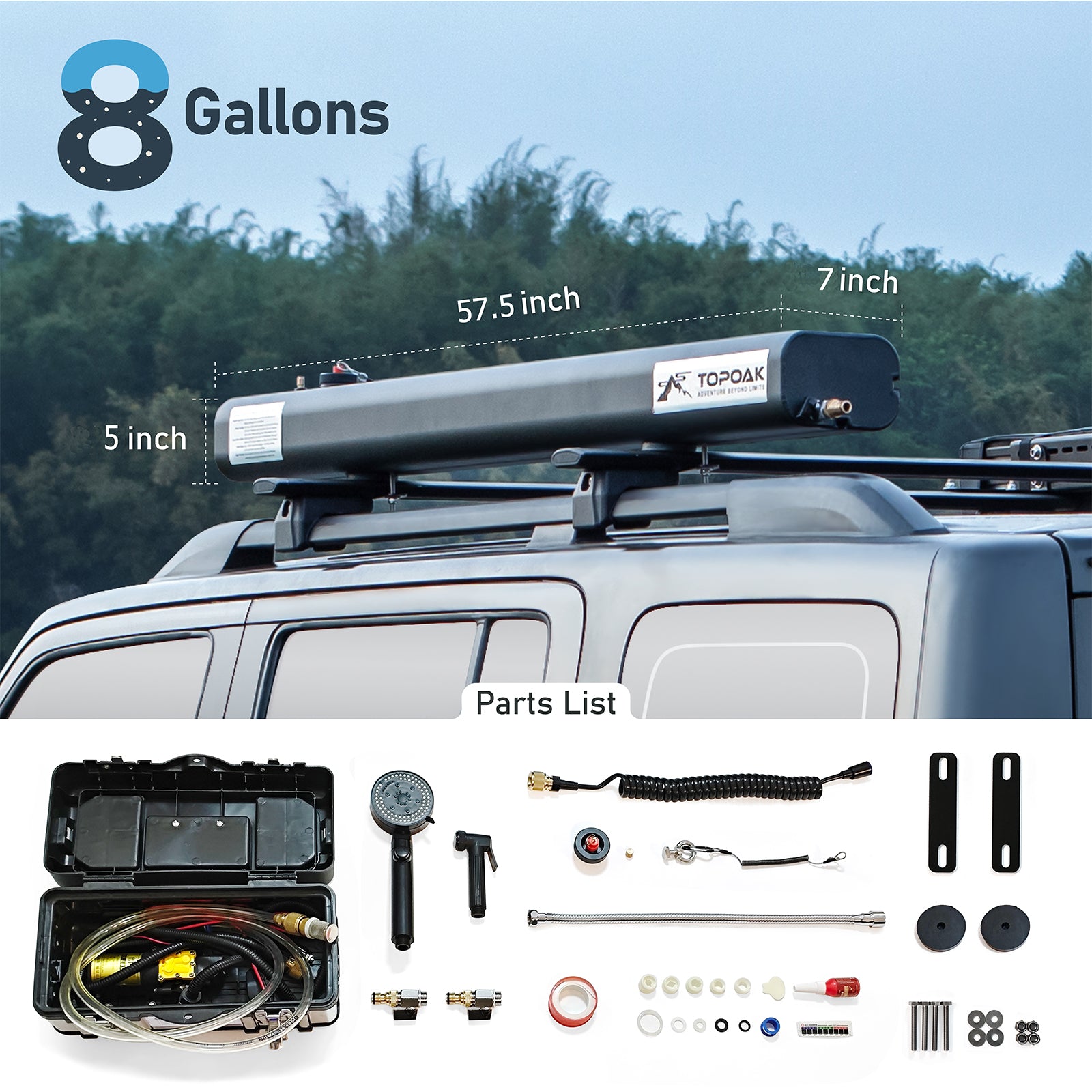 Roof Rack Water Tank - TOPOAK