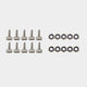 M8 T-slot Bolt Set (10 pieces)