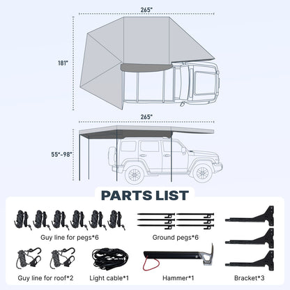 270-degree Awning - TOPOAK