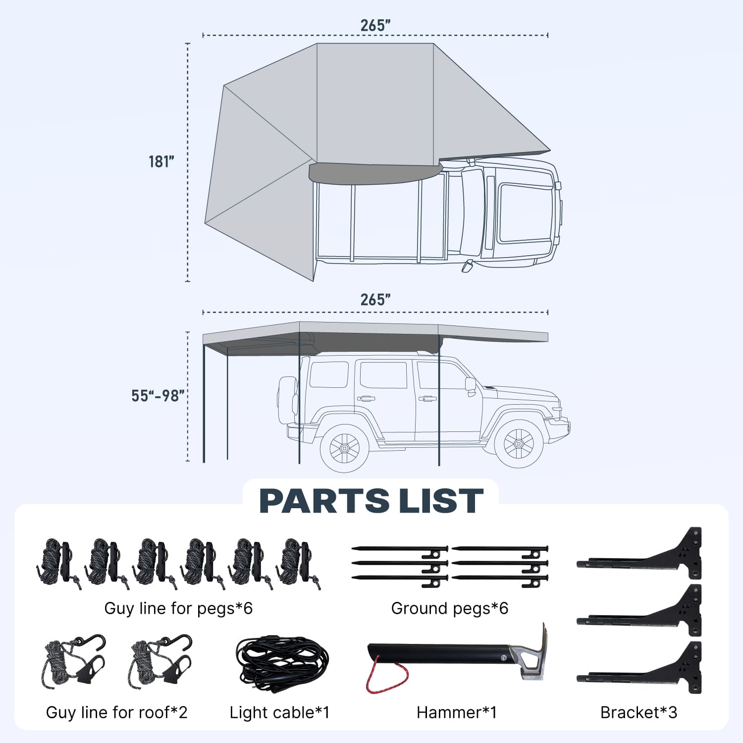 270-degree Awning - TOPOAK