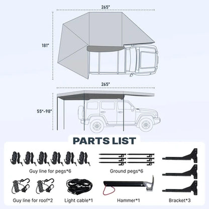 270-degree Awning（No Original Packaging）