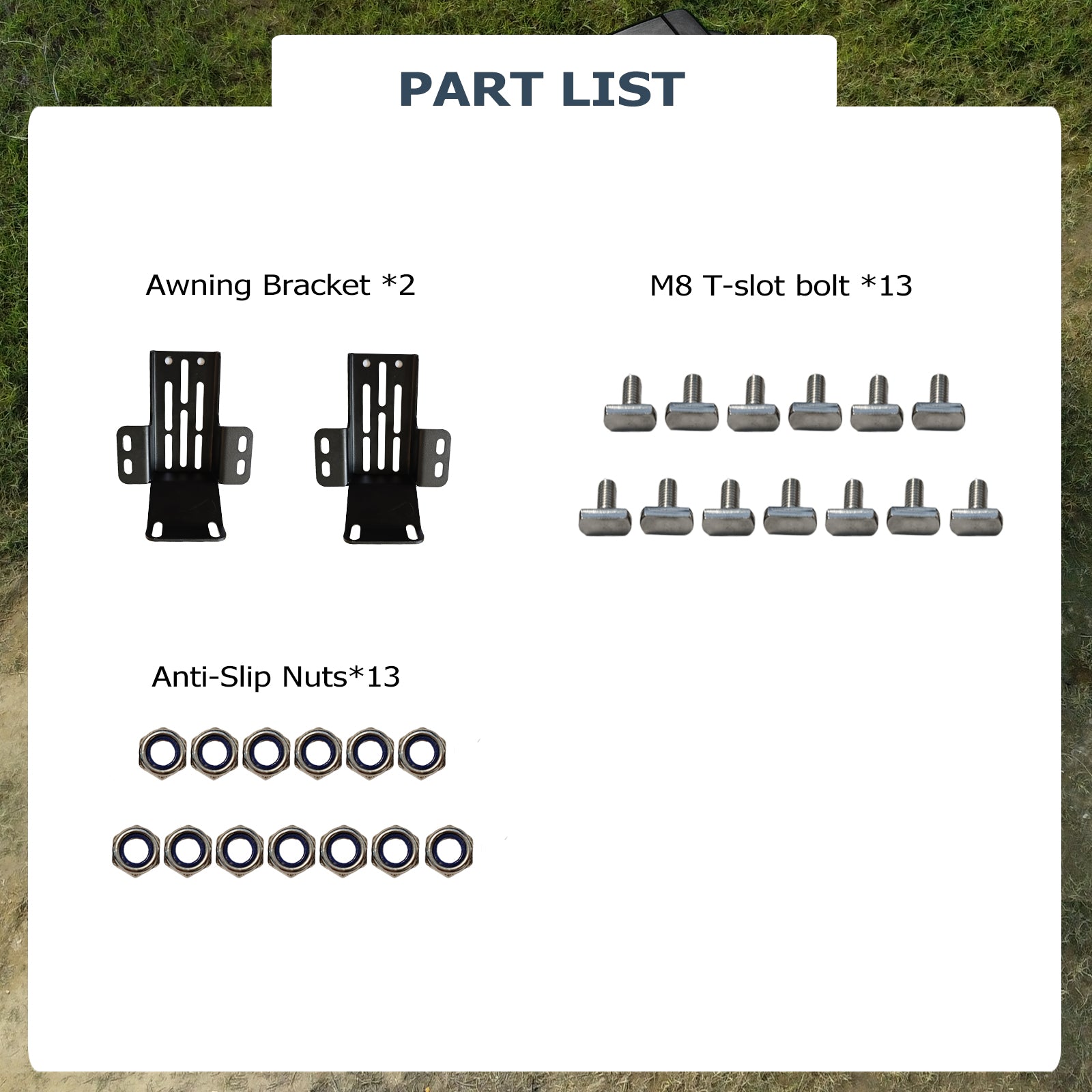 270 - degree Awning Brackets (1 pair) - TOPOAK