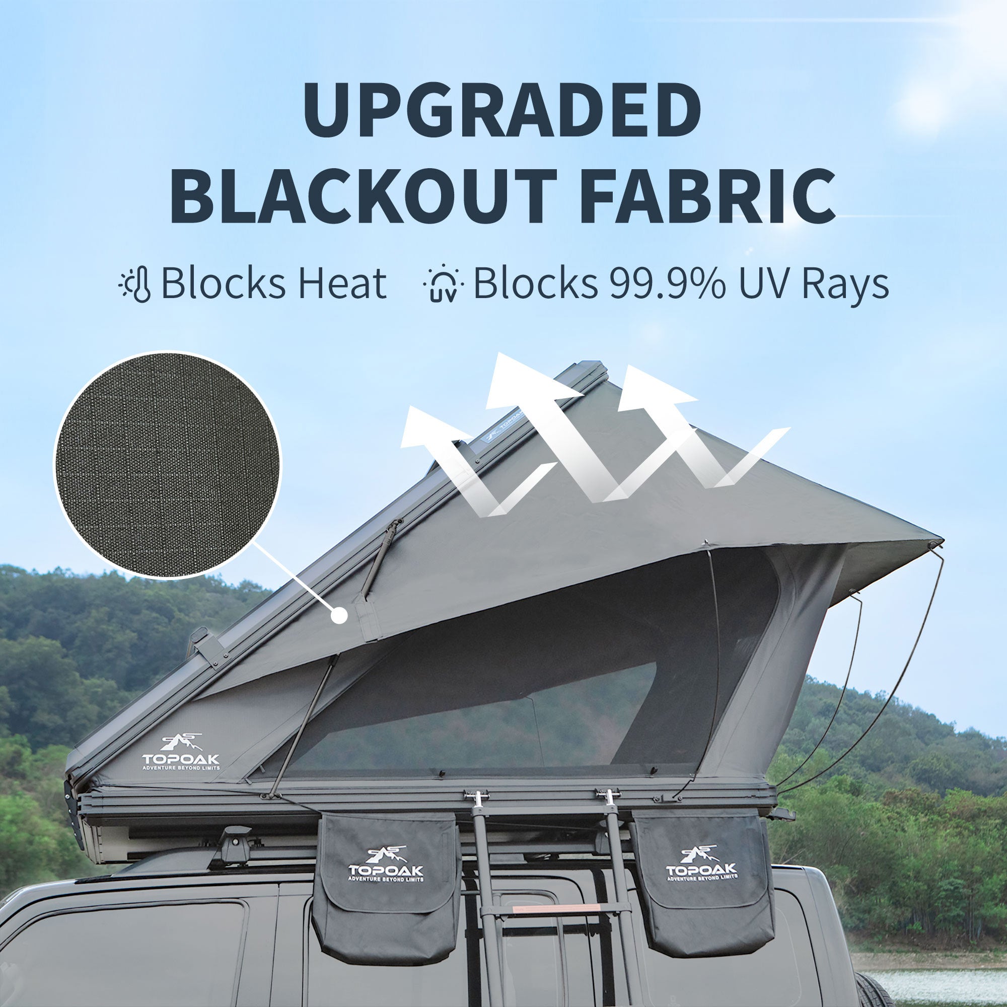 TOPOAK Galaxy Pro | Roof Tent with Full Cover Rainfly