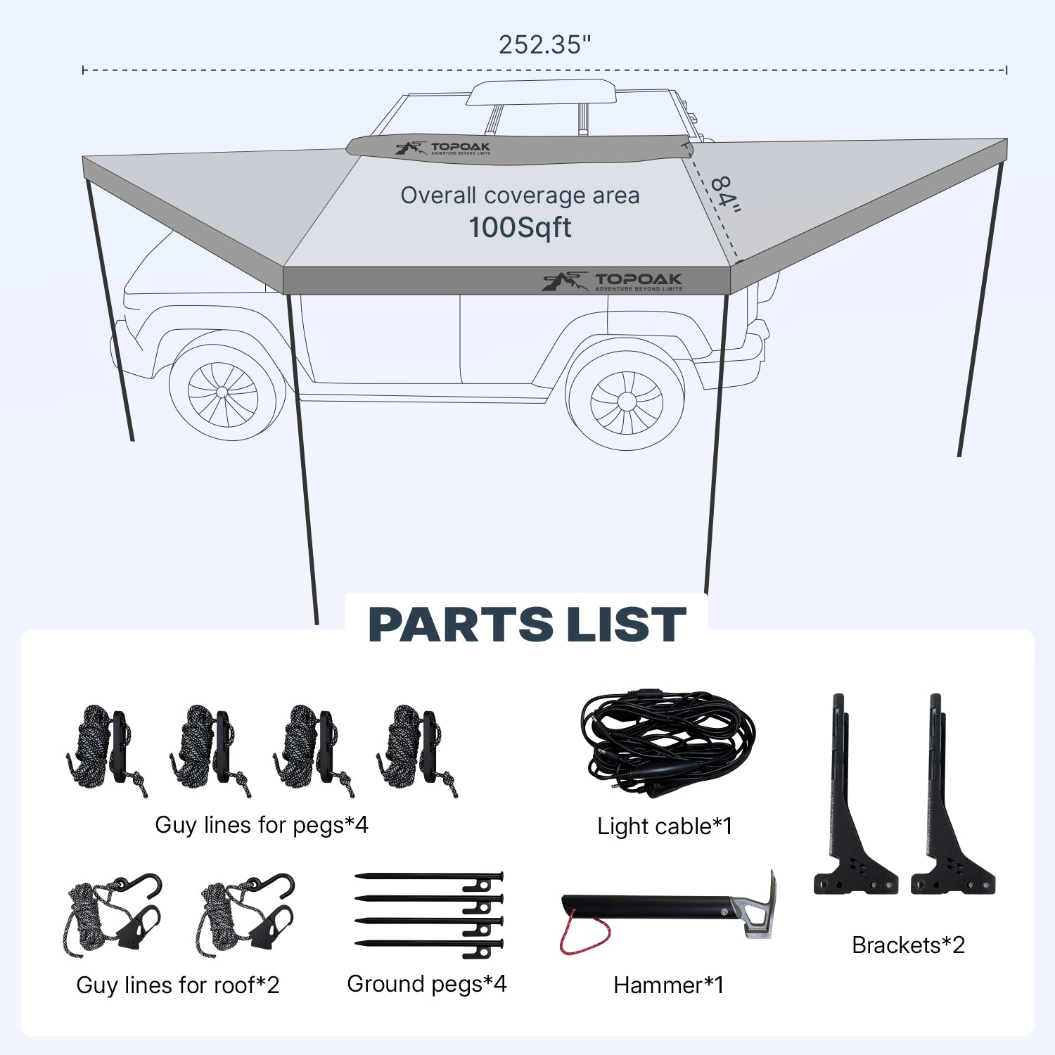 180 - degree Awning - TOPOAK