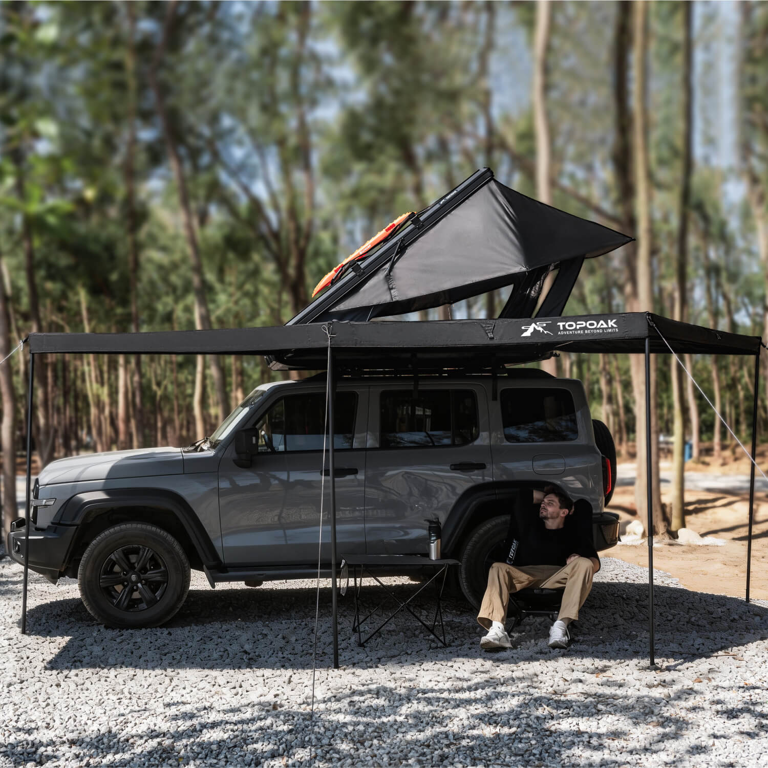 awning roof top tent 180-degree Awning