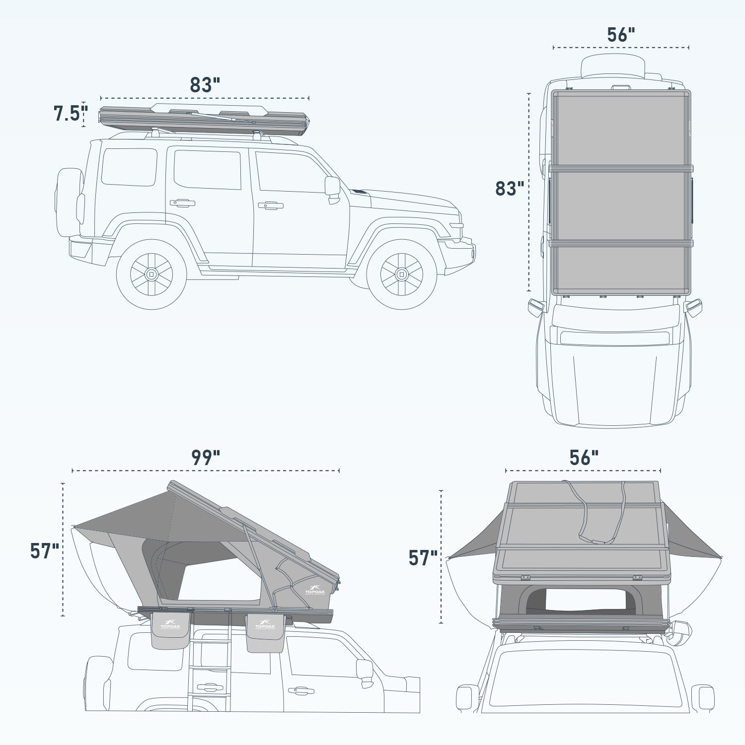 top oak roof top tent Nebula
