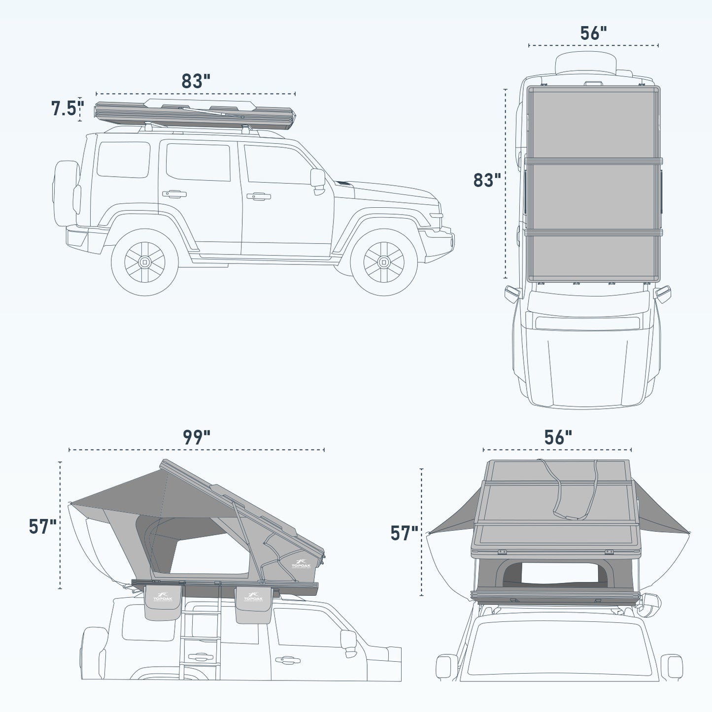 Nebula | Rooftop Tent RTT - TOPOAK