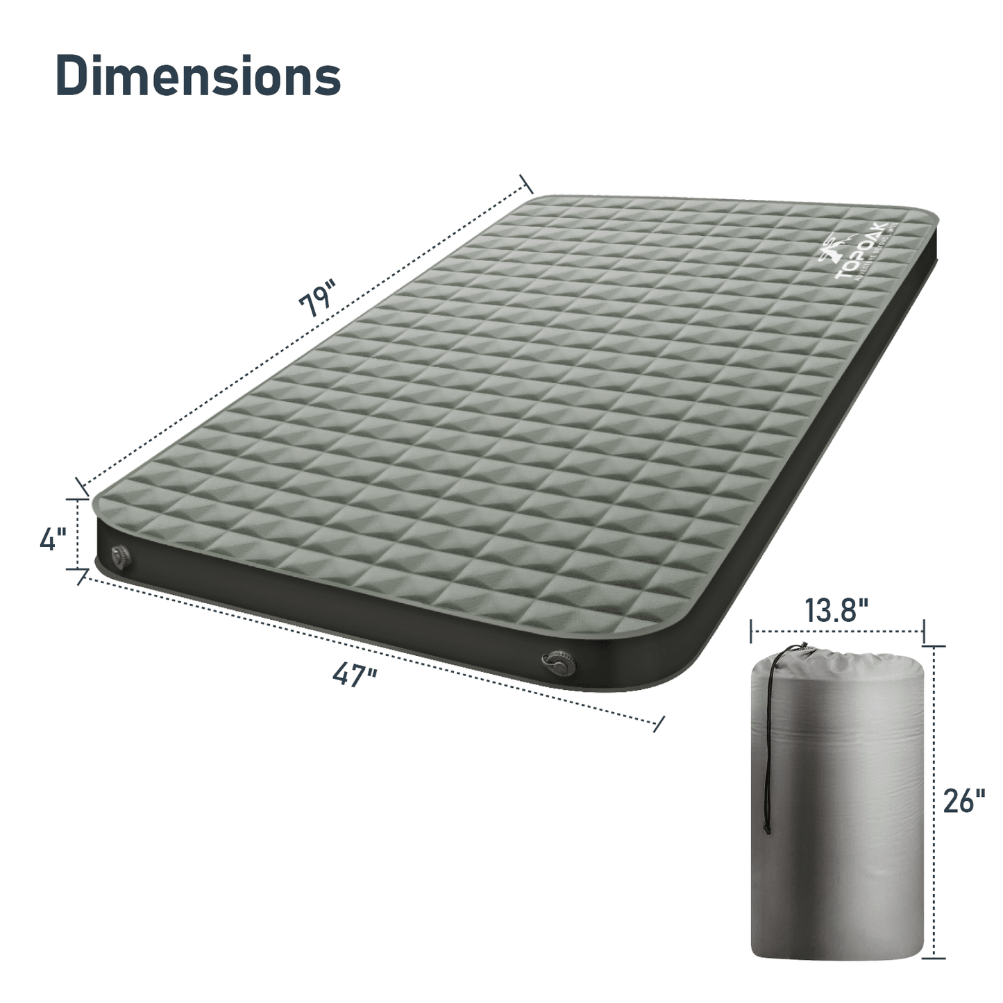 Air & Foam Camping Mattress - TOPOAK