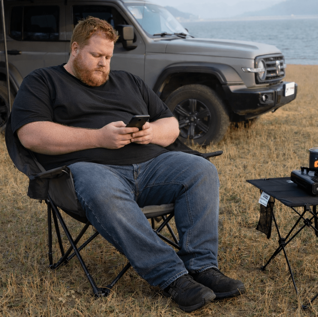 Heavy - Duty Padded Camping Chair - TOPOAK