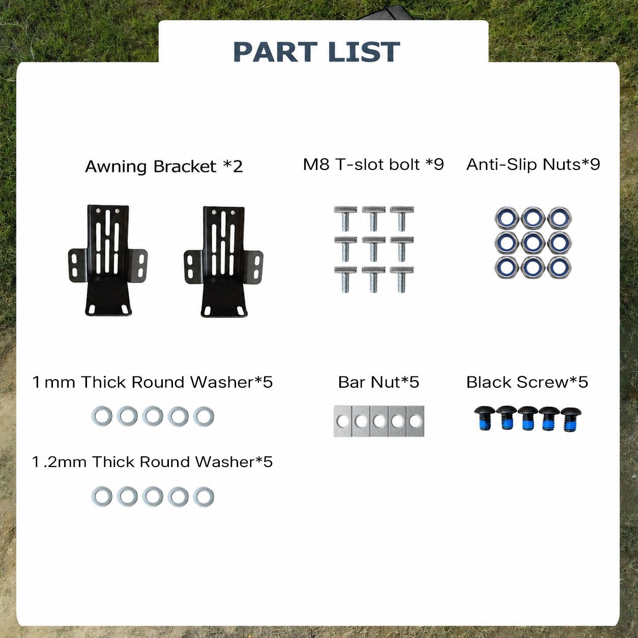 Awning Mounting Brackets (1 Pair) - TOPOAK