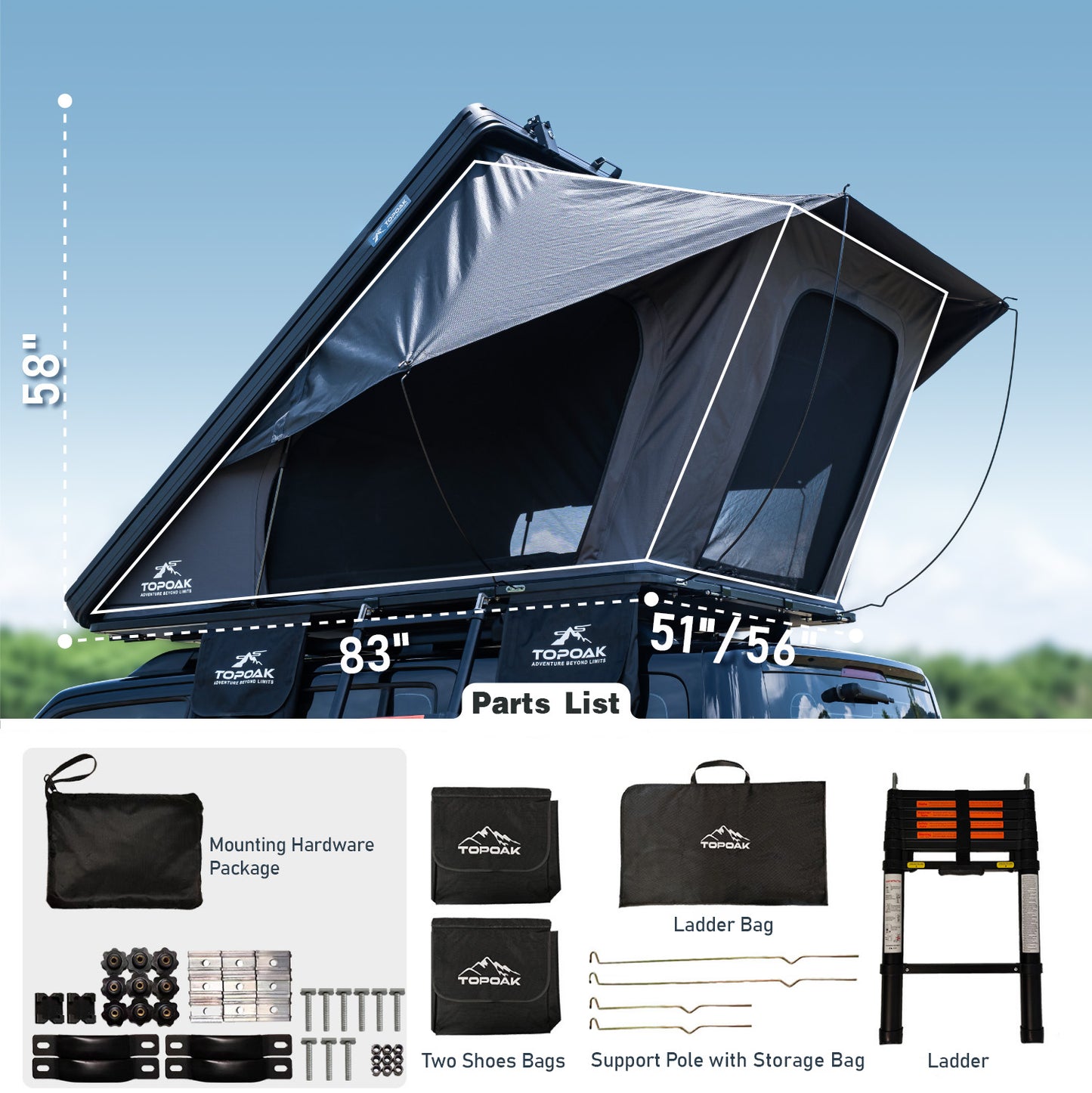 Galaxy Light | Rooftop Tent RTT - TOPOAK