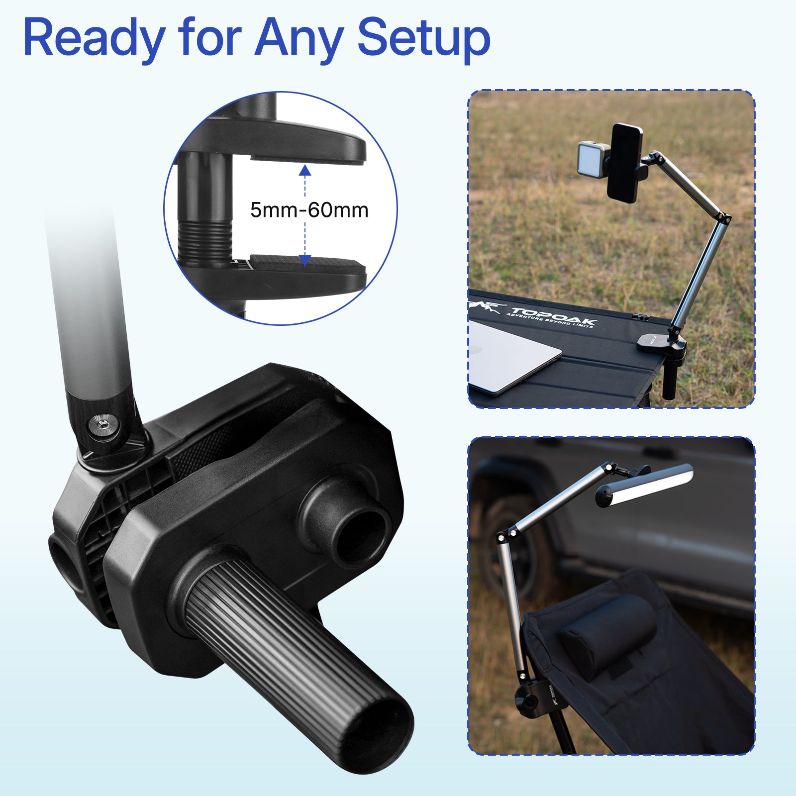 Clamp - On Magnetic Phone Mount - TOPOAK