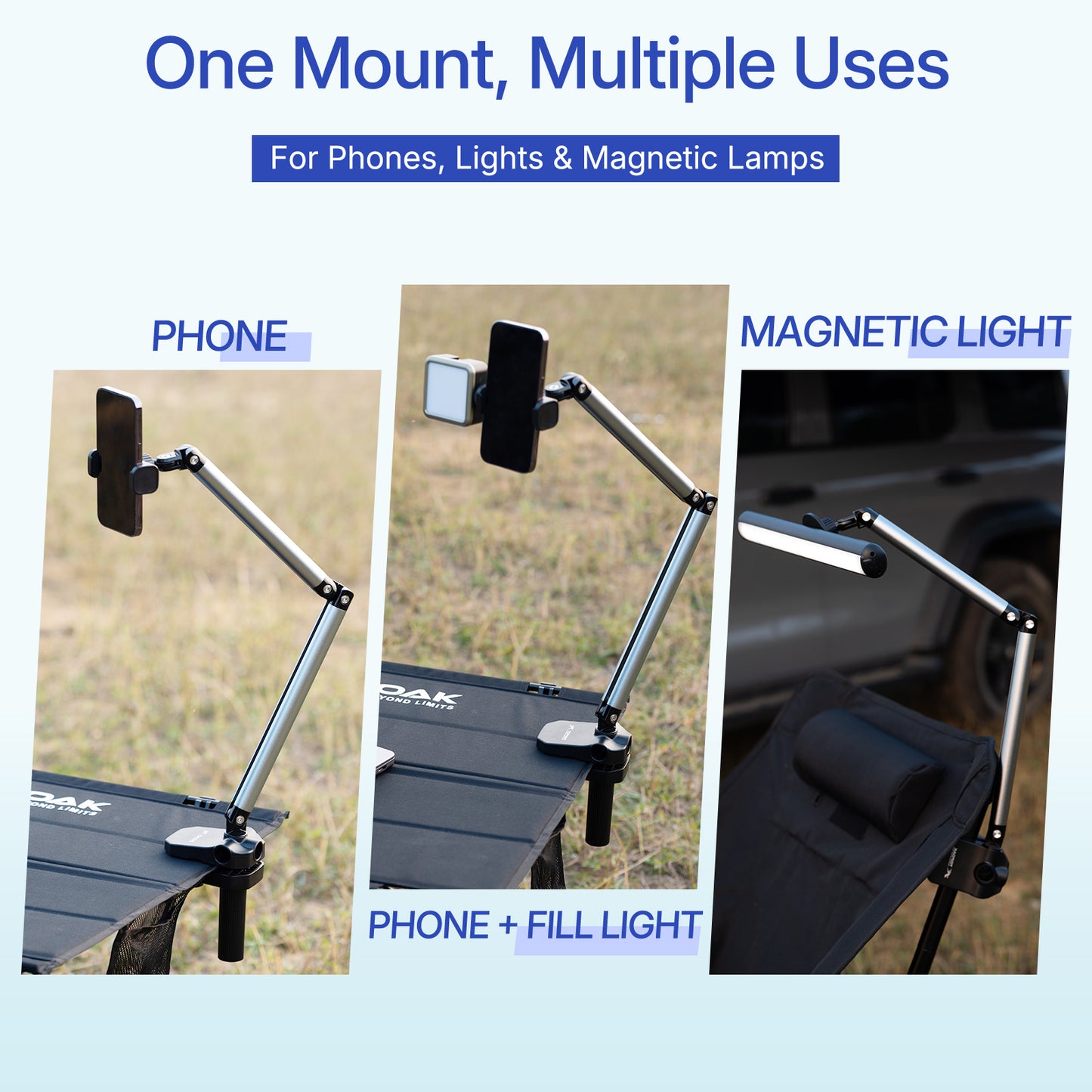 Clamp - On Magnetic Phone Mount - TOPOAK