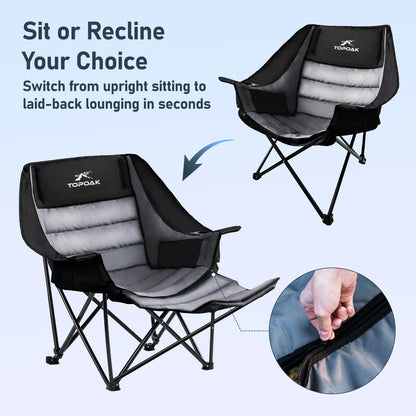 Heavy - Duty Padded Camping Chair - TOPOAK