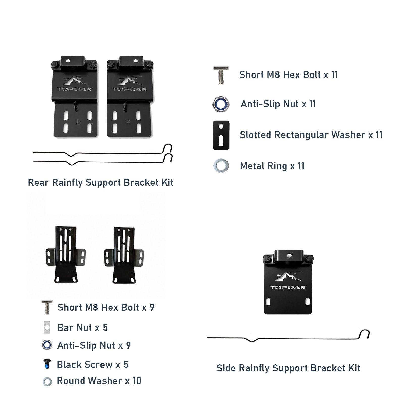 Awning Brackets & Rainfly Support Kit - TOPOAK