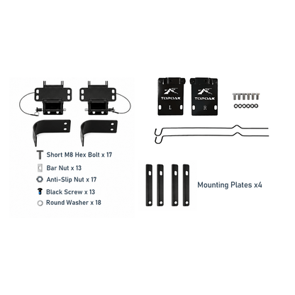 Quick-Release Awning Brackets & Rainfly Support Kit - TOPOAK