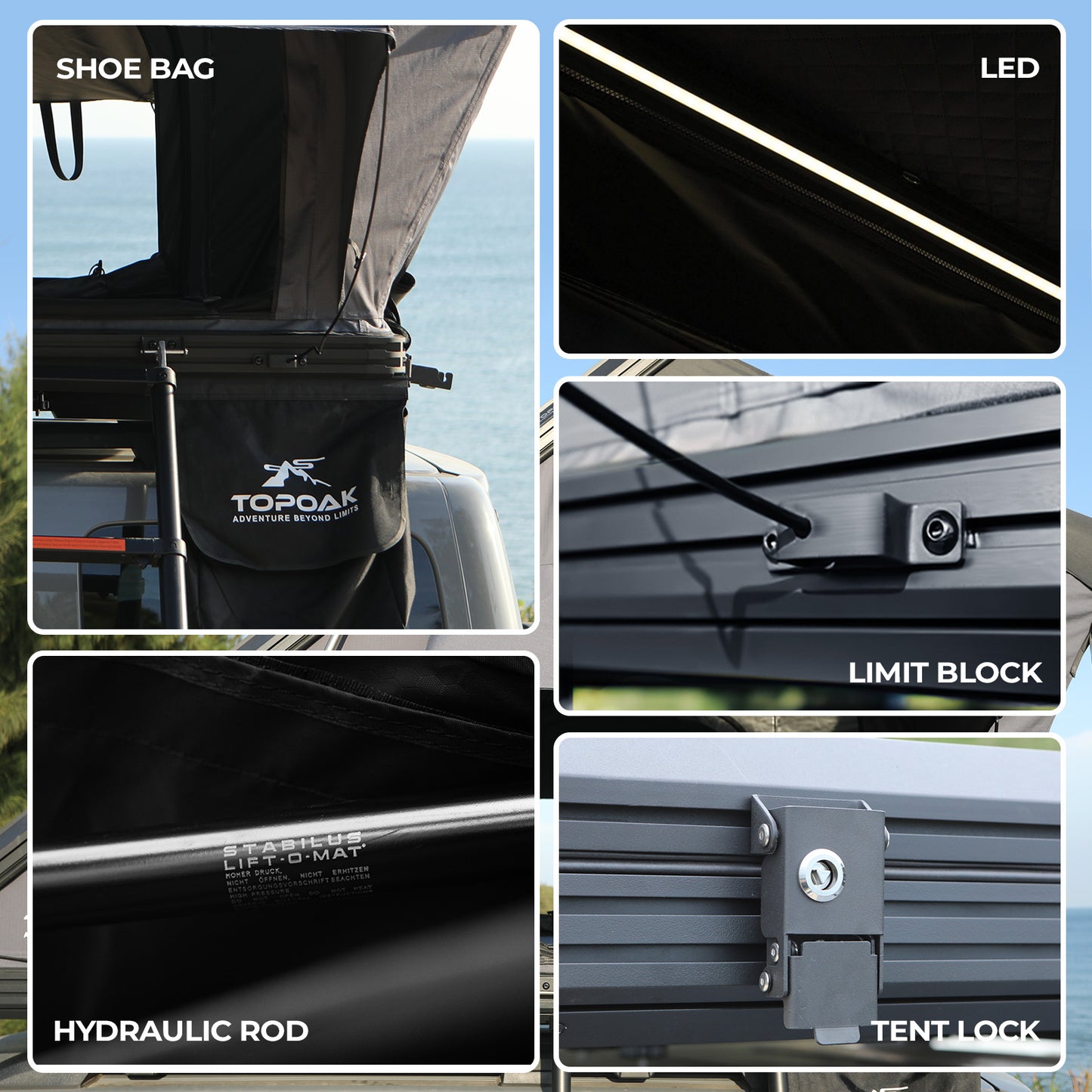 Stellar (Galaxy 2.0) | Rooftop Tent RTT - TOPOAK