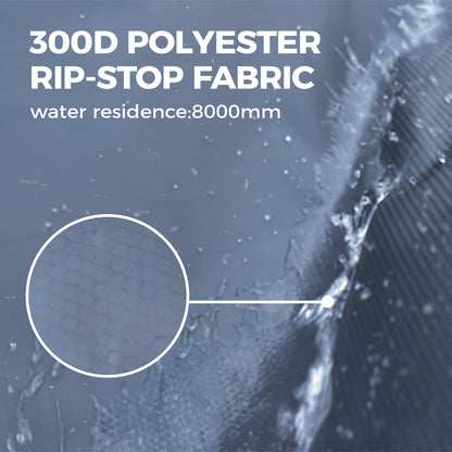 Close-up of 300D polyester rip-stop fabric used on the TOPOAK Stellar rooftop tent
