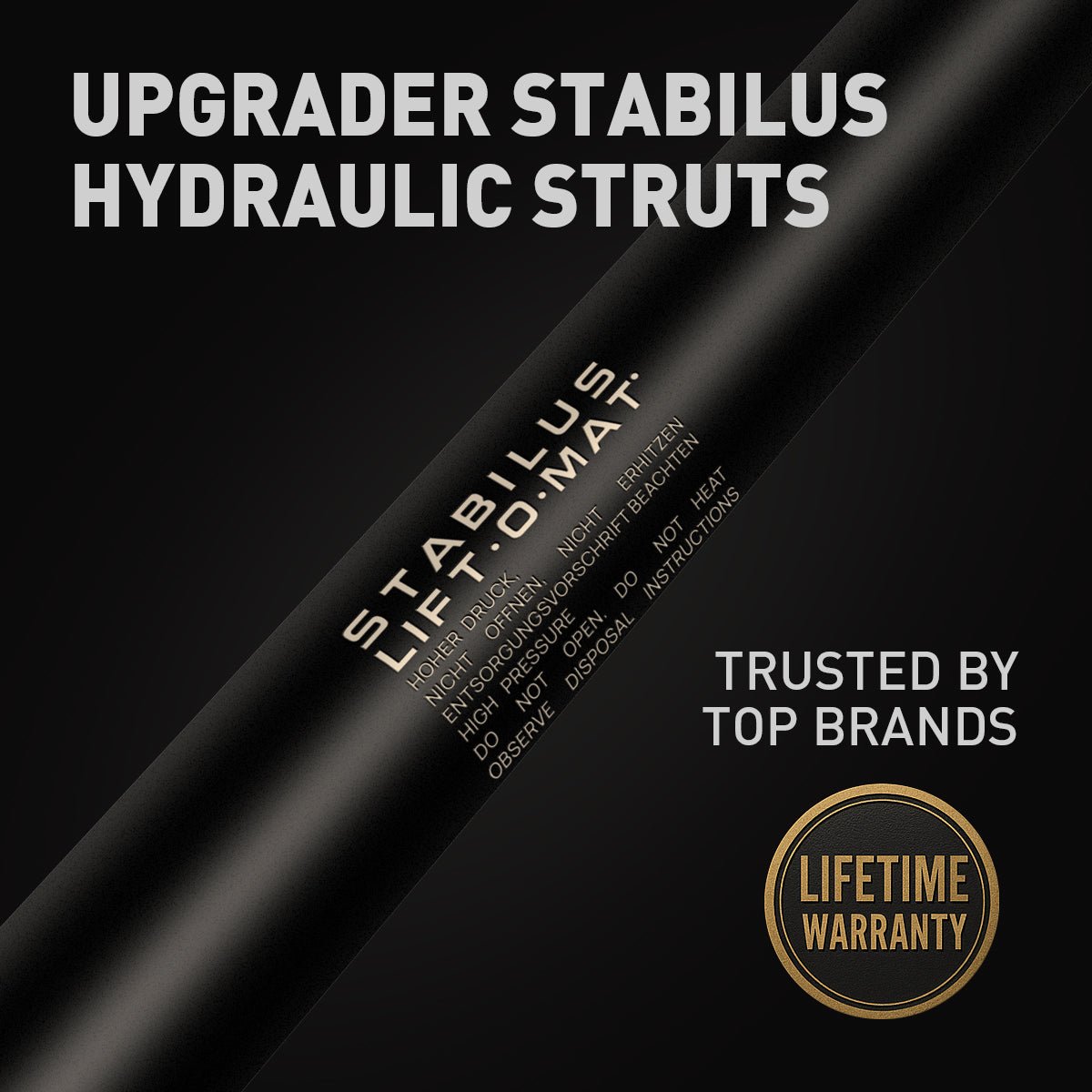 Stabilus hydraulic struts supporting smooth opening of the TOPOAK Stellar rooftop tent