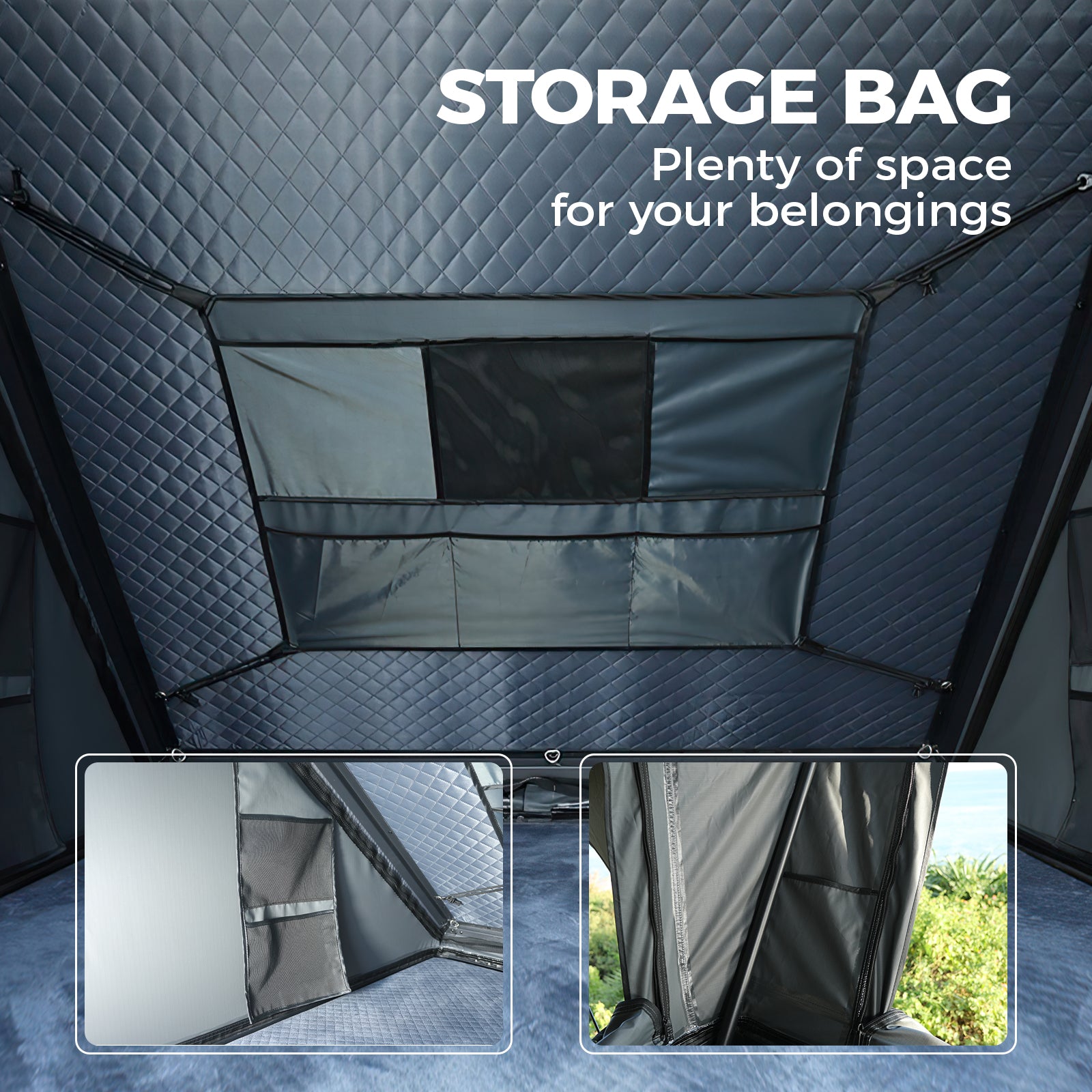 Storage bag included with the TOPOAK Stellar rooftop tent for storage
